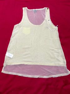 H&amp;M Yellow Tank Top with Pocket