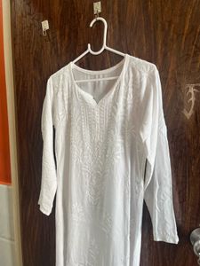34 Bust Chikankari Kurta For Women