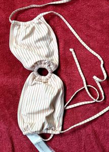 Striped Bandeau B Top