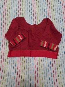 Maroon Readymade Saree Blouse