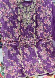Floral Purple Kurta Set
