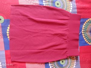 Burgundy Pencil Skirt