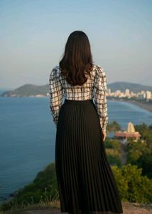 Checkered Long Maxi