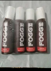 Fogg Status Body Spray - 4 Pack