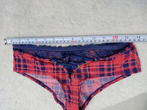 Blue Check Ribbon 30size