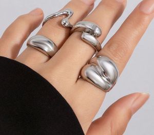 Silver Plated Set of 4 Stackable Finger Rings🫶🏻