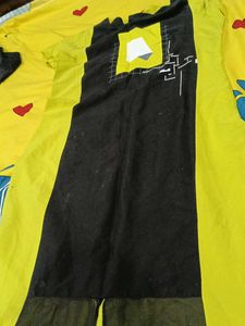 Unique Yellow &amp; Black Design Kurti