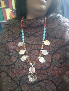 Original Vintage Afghani Long Tribal Neckpiece