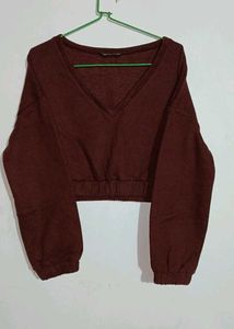 shein rust full sleeve top winter perfect