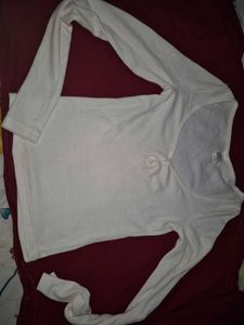 White Long Sleeve Top