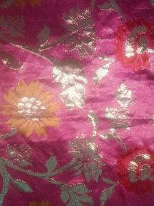 Floral Pink Brocade Fabric
