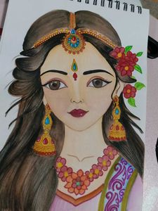 Radharani Drawing