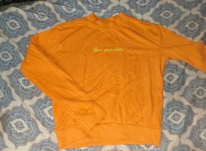 Orange Long Sleeve Top