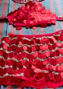 Red Sequin co-ord Set