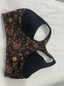 Floral Print Bra