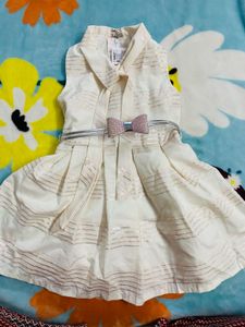 Beautiful Baby Girls Frock With Shining Jacket