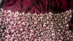 Ehinc Gown, Dark Purple, Blend Silk Gown