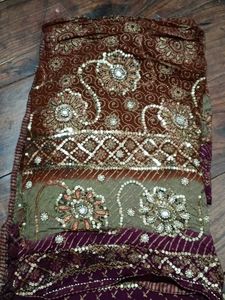 Embroidered Floral Saree