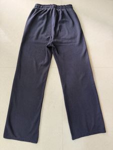 Navy Wide Leg Lounge Pants/ Track Pants