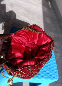 Beaded Velvet Potli Bag