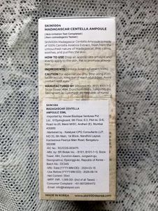 Centella Ampoule Face  Serum