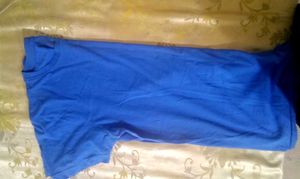 Regular Plain Blue T-Shirt ||