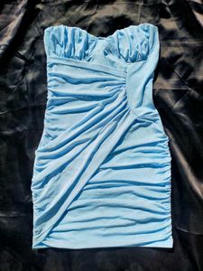 Brand New(Urbanic)Cassidy Blue Strapless Mini Dres
