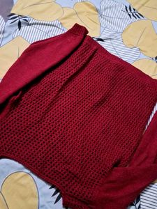 Red Knit Sweater