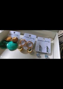 Pack Of 3 Western Earrings