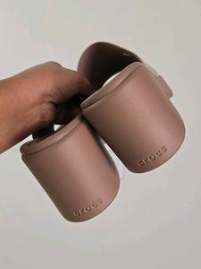 CROCS Nude Brooklyn Block Heel Sandals