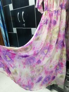 2 Combo Tie-Dye &amp; Floral Maxi Dress
