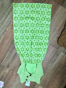 Cotton Green Midi Dress