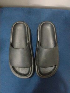 Unisex Black Slides