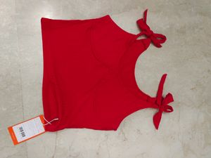 New Red Beautiful Sleeveless Top