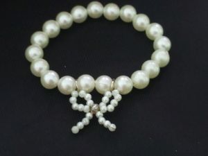 White Bow Bracelet