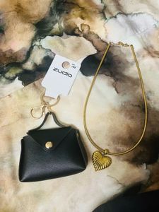 Anti Tarnish Gold Heart Pendant Necklace