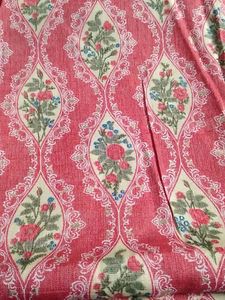 Floral Golden Foul Print 1 Mtr Cloth Piece.