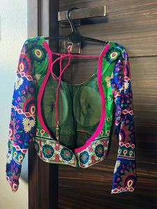 Green Navratri choli Set