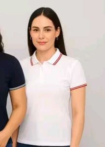 Stylish White Polo Shirt