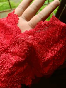 Red Lace Bralette
