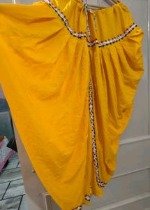 Yellow 🟡 Dhoti With Kurta For Navratri Festival