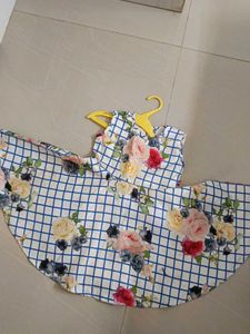 Beautiful Floral Frock With Jacket