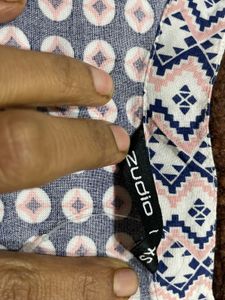 Printed Blue Kurta