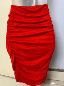 H&amp;M Branded Pencil Red Skirt