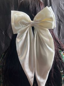 &#34;Stylish Satin Big Bow Hair Clip for Girls &amp; Women