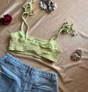 Cute Butter Yellow Bikini Top
