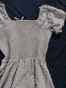 A-line Blue Dress