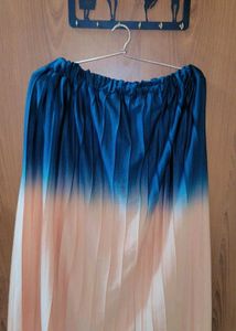 Ombre Pleated Skirt
