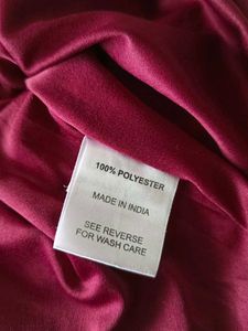 Sale-Burgundy Polka Dot Dress By VanHeusen