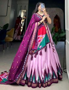 Elegant Lavender Lehenga Choli Set